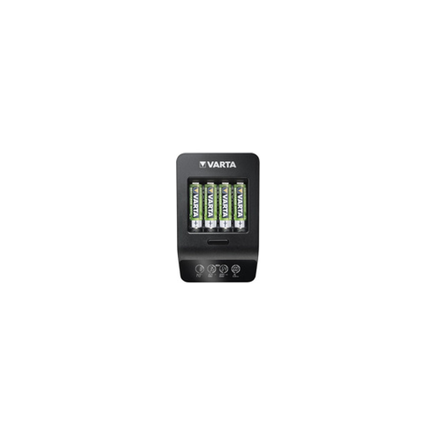 VARTA Chargeur LCD Smart Charger+, avec 4x piles Mignon