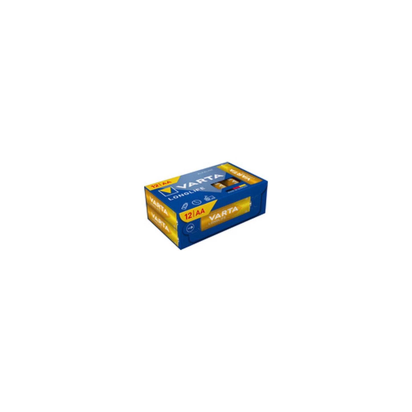 VARTA Pile alcaline Longlife, Mignon (AA), 12 pièces