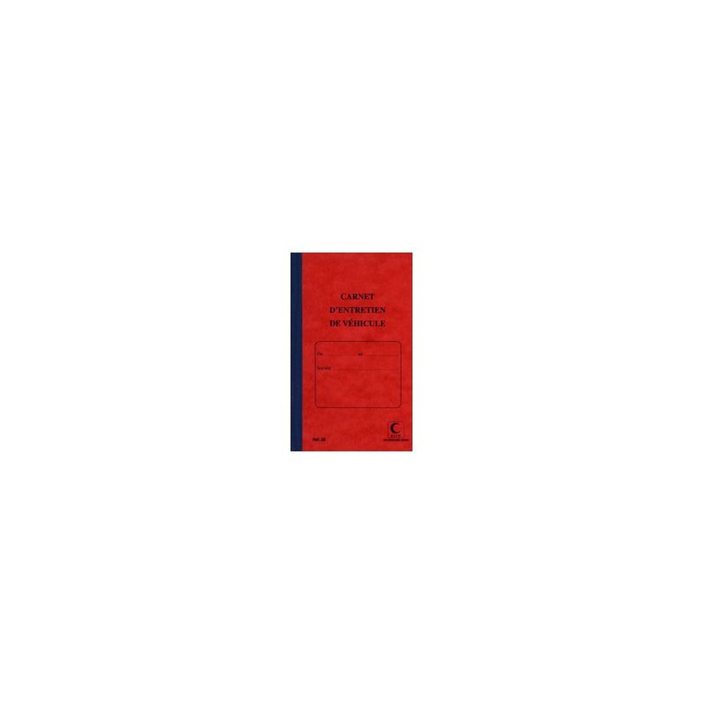 ELVE Carnet d'entretien de véhicule, 32 pages