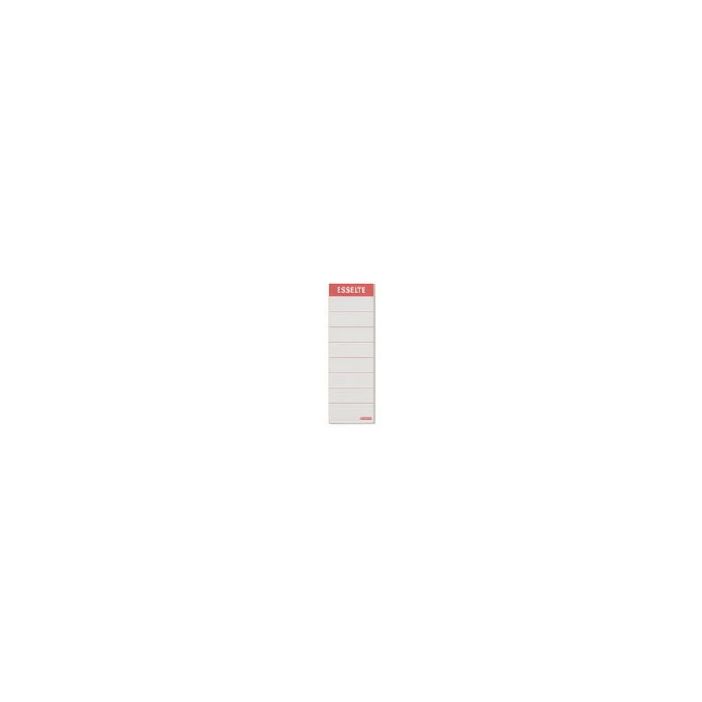 Esselte Etiquette pour dos de classeur, 60 x 190 mm, blanc