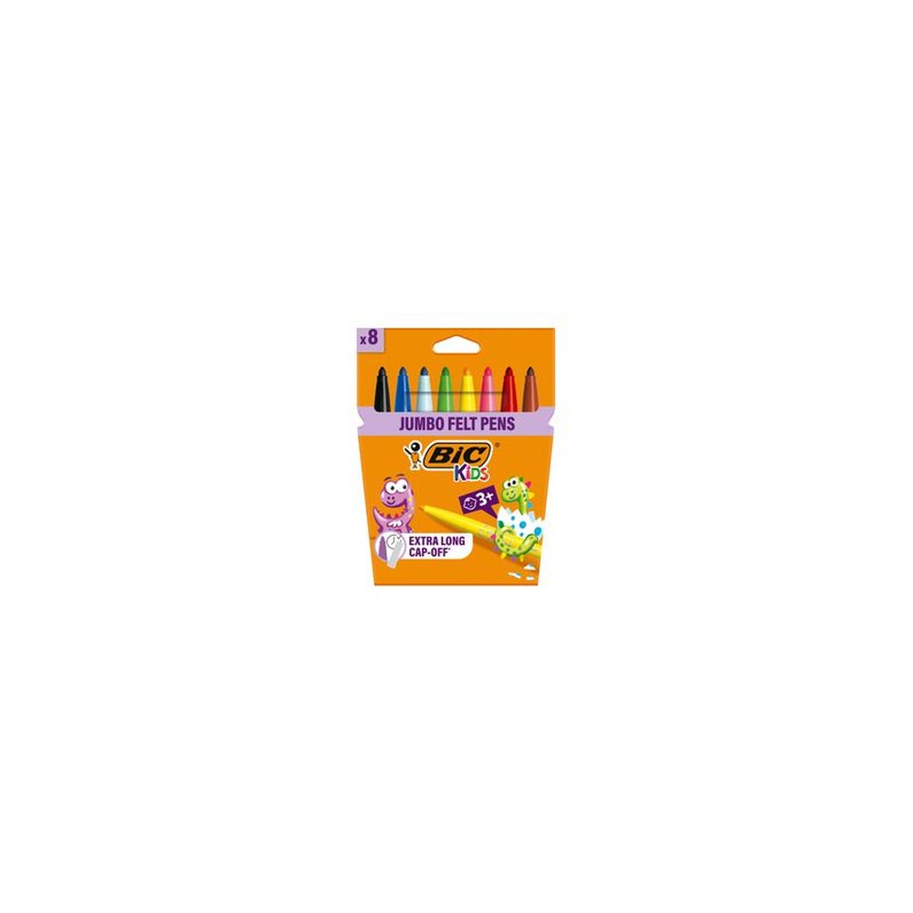 BIC KIDS Feutre Visacolor XL ecolutions, étui en carton de 8
