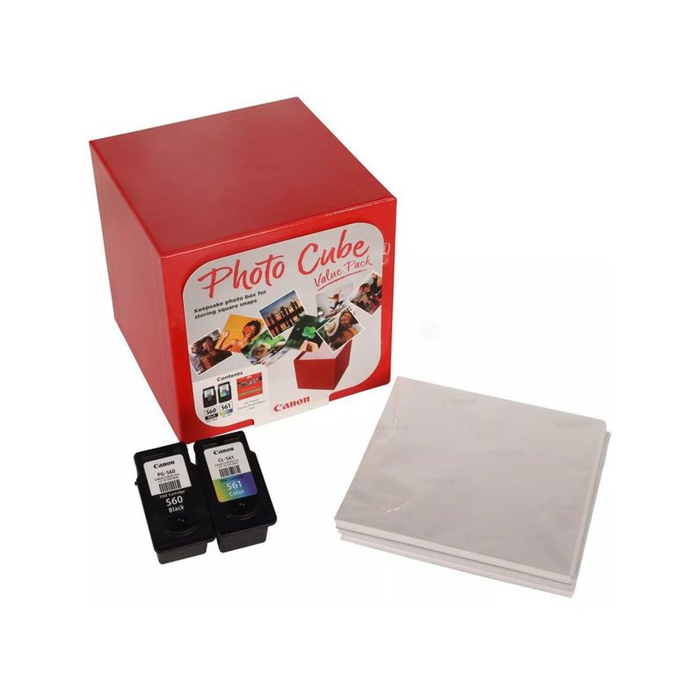 Cartouches d'origines Canon 3713C012 / PG-560+CL-561 - multipack 2 couleurs : noire, multicouleur, bleue, blanche
