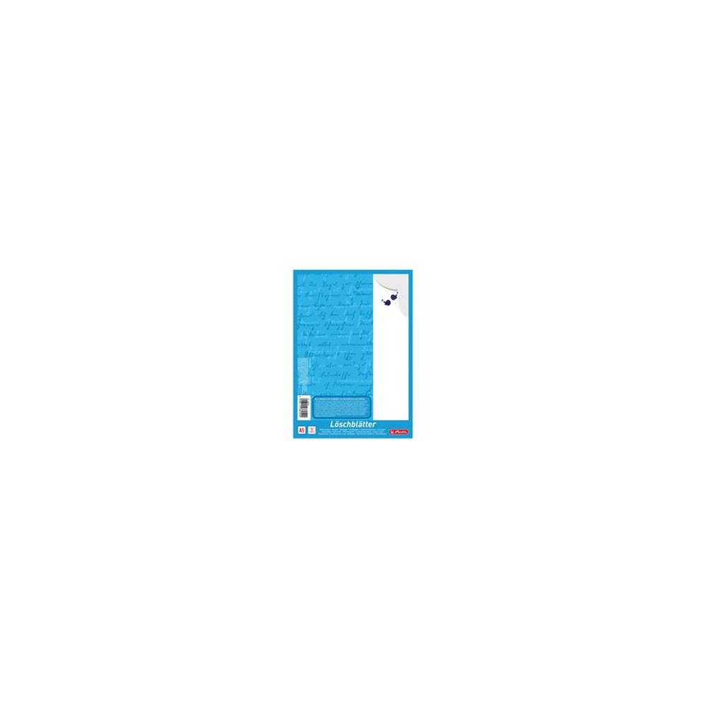 herlitz Bloc de papier buvard format A5, 80 g/m2, blanc