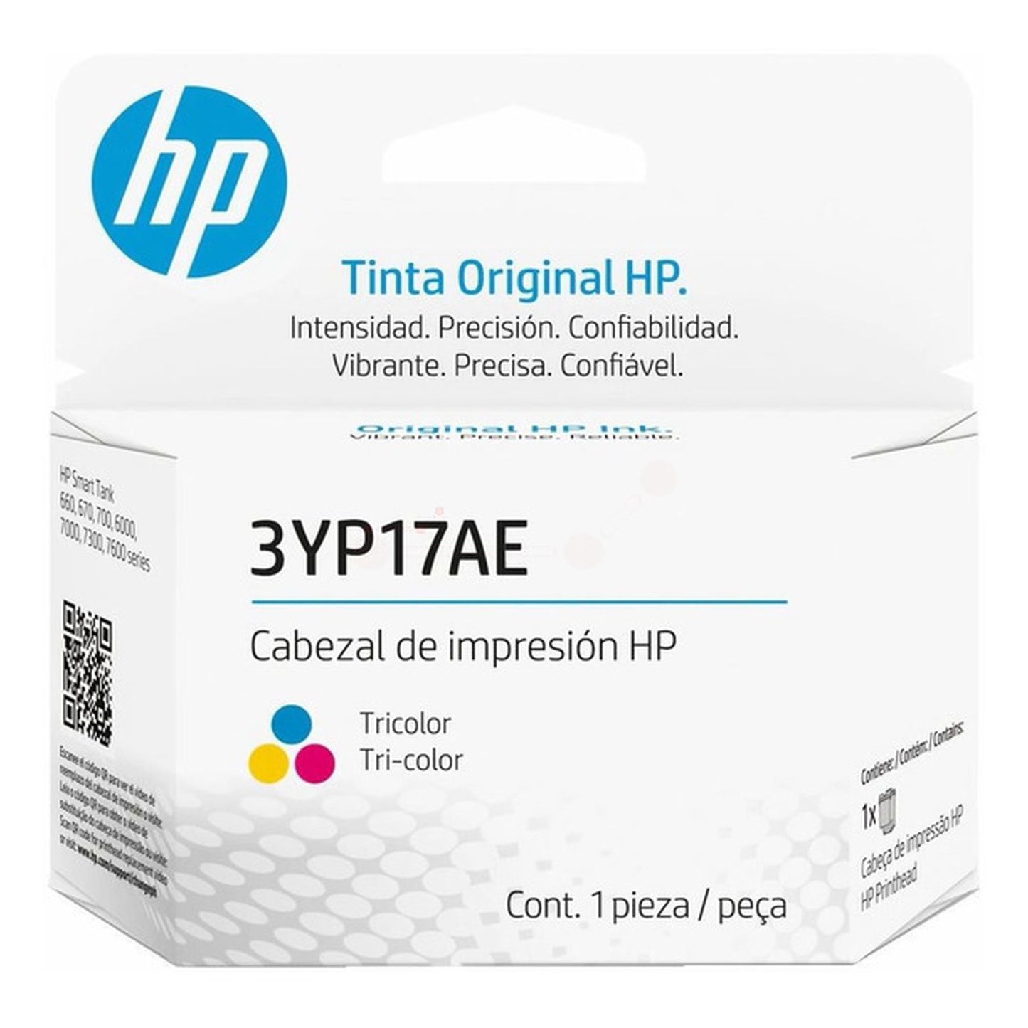 Tête d'impression d'origine HP 3YP17AE - cyan, magenta, jaune