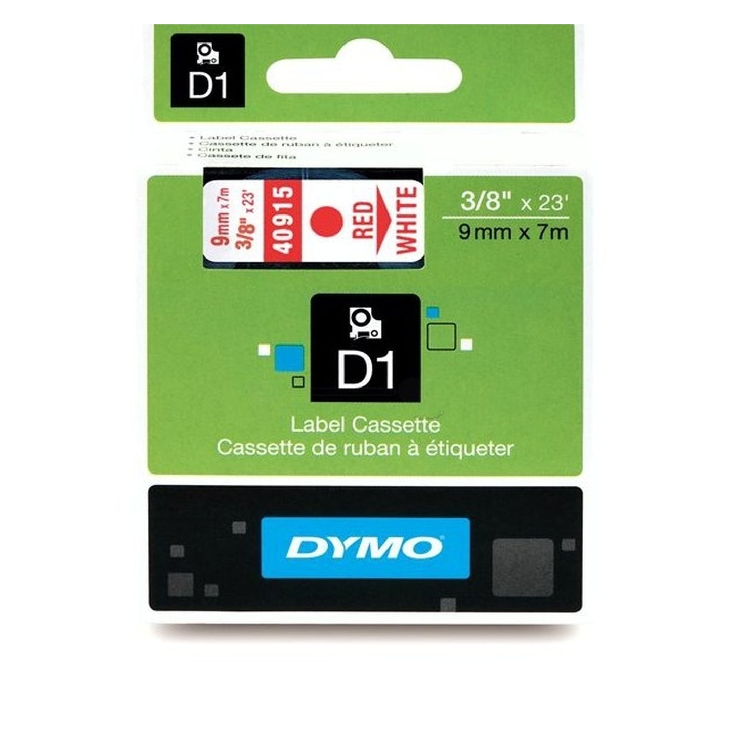 Rouleau d'étiquettes d'origine Dymo 40915 / S0720700 - rouge, blanc