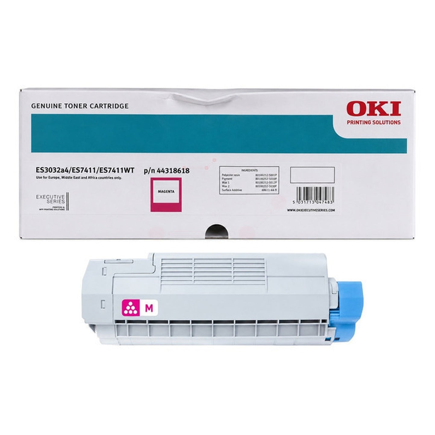 Toner d'origine OKI 44318618 - magenta