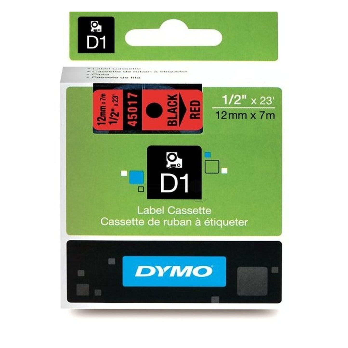 Rouleau d'étiquettes d'origine Dymo 45017 / S0720570 - noir, rouge