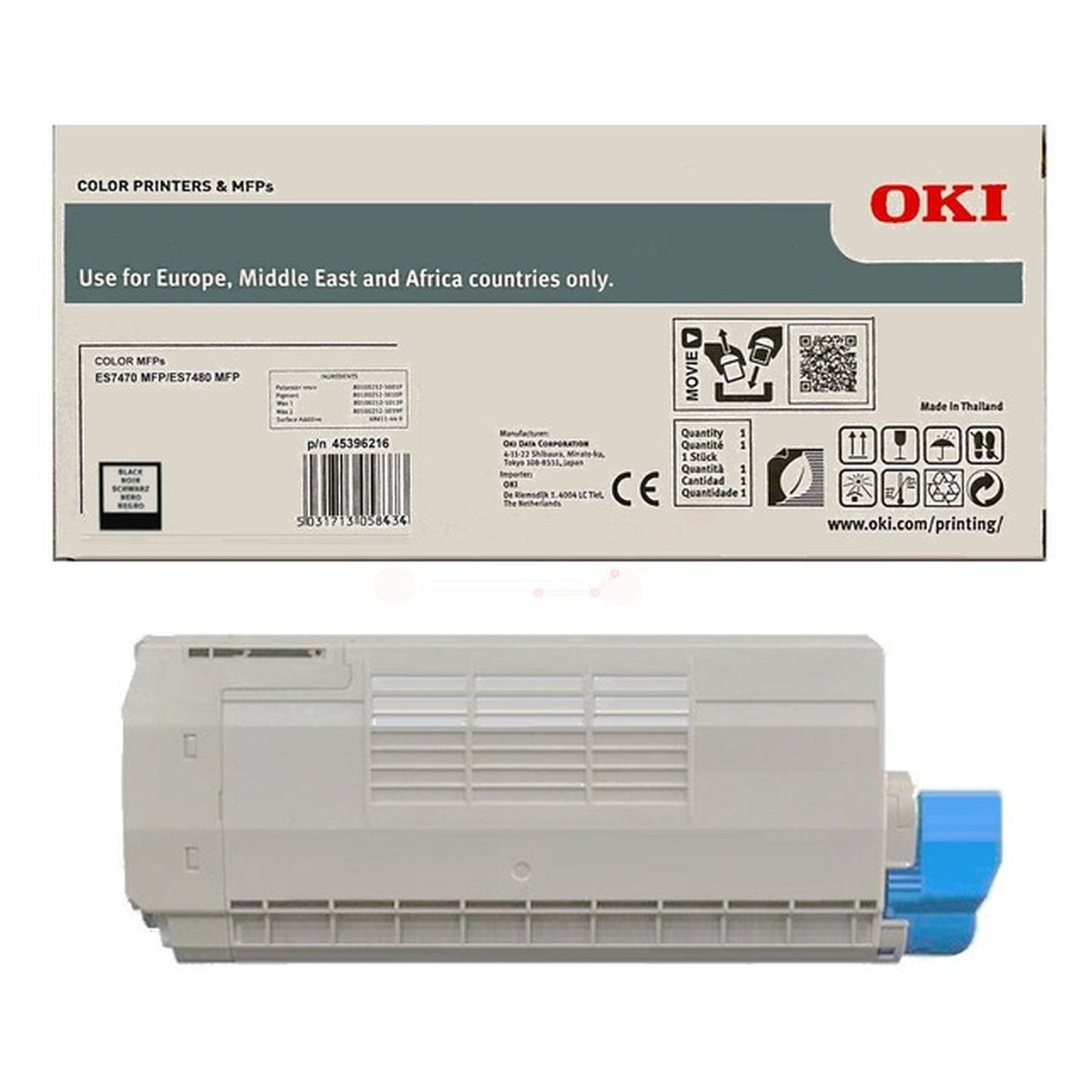 Toner d'origine OKI 45396216 - noir