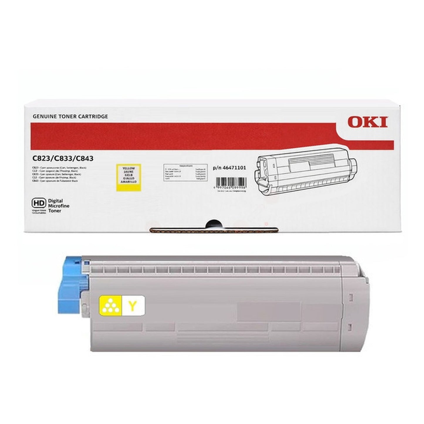 Toner d'origine OKI 46471101 - jaune