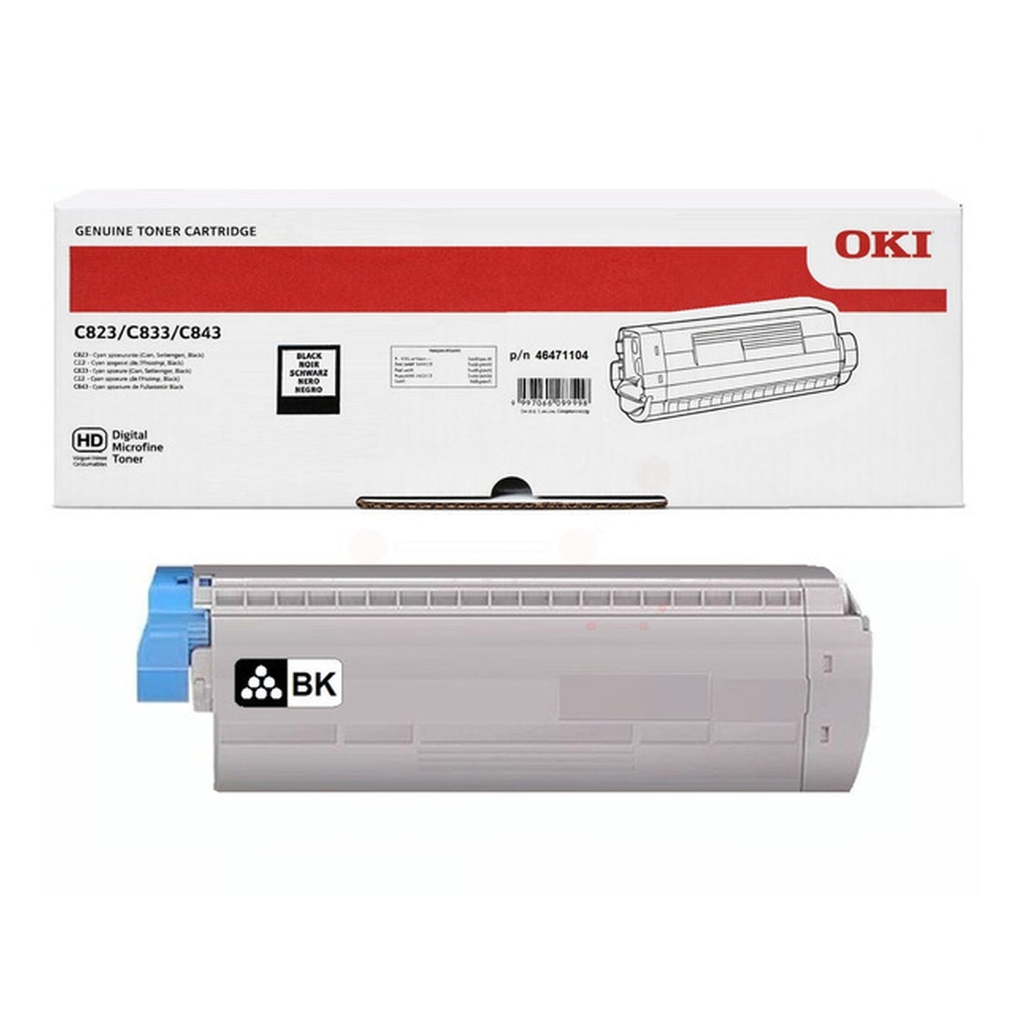 Toner d'origine OKI 46471104 - noir