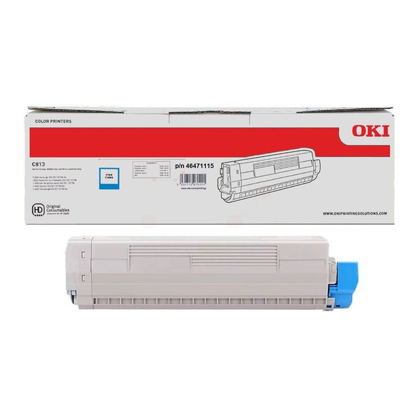 Toner d'origine OKI 46471115 - cyan