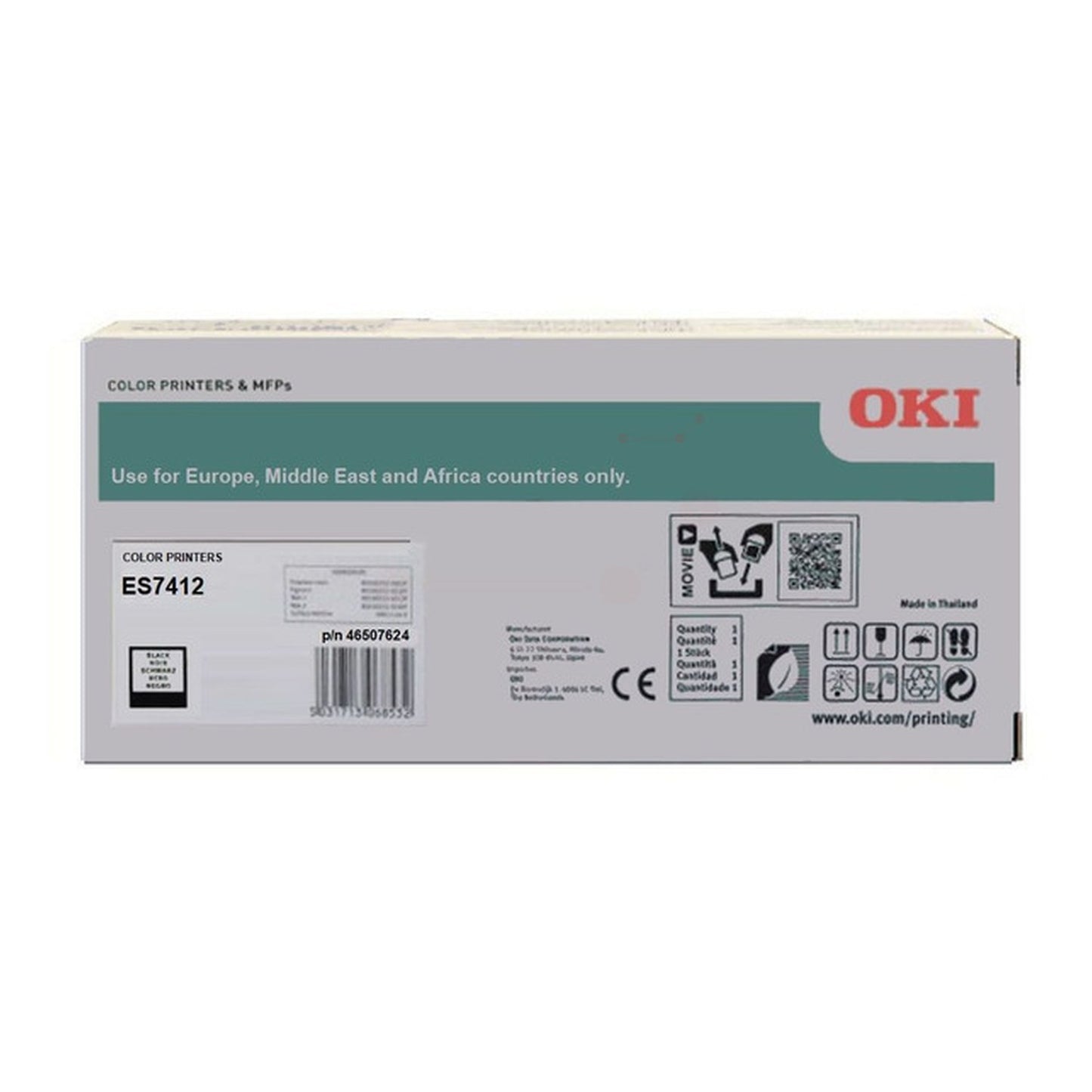 Toner d'origine OKI 46507624 - noir