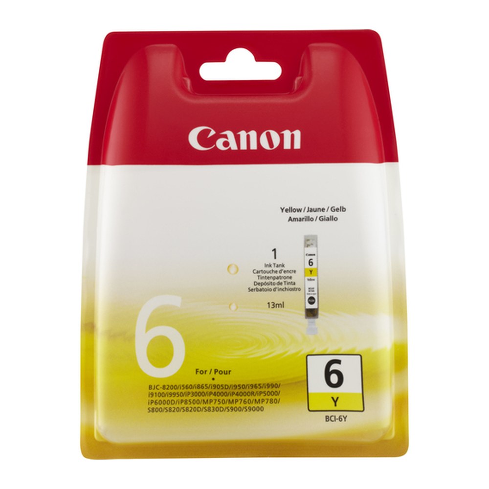 Cartouche d'origine Canon 4708A002 / BCI-6 Y - jaune