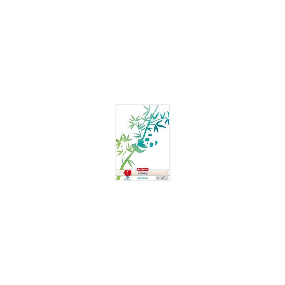 herlitz Bloc de cours GREENline A4, 50 feuilles, réglure 1