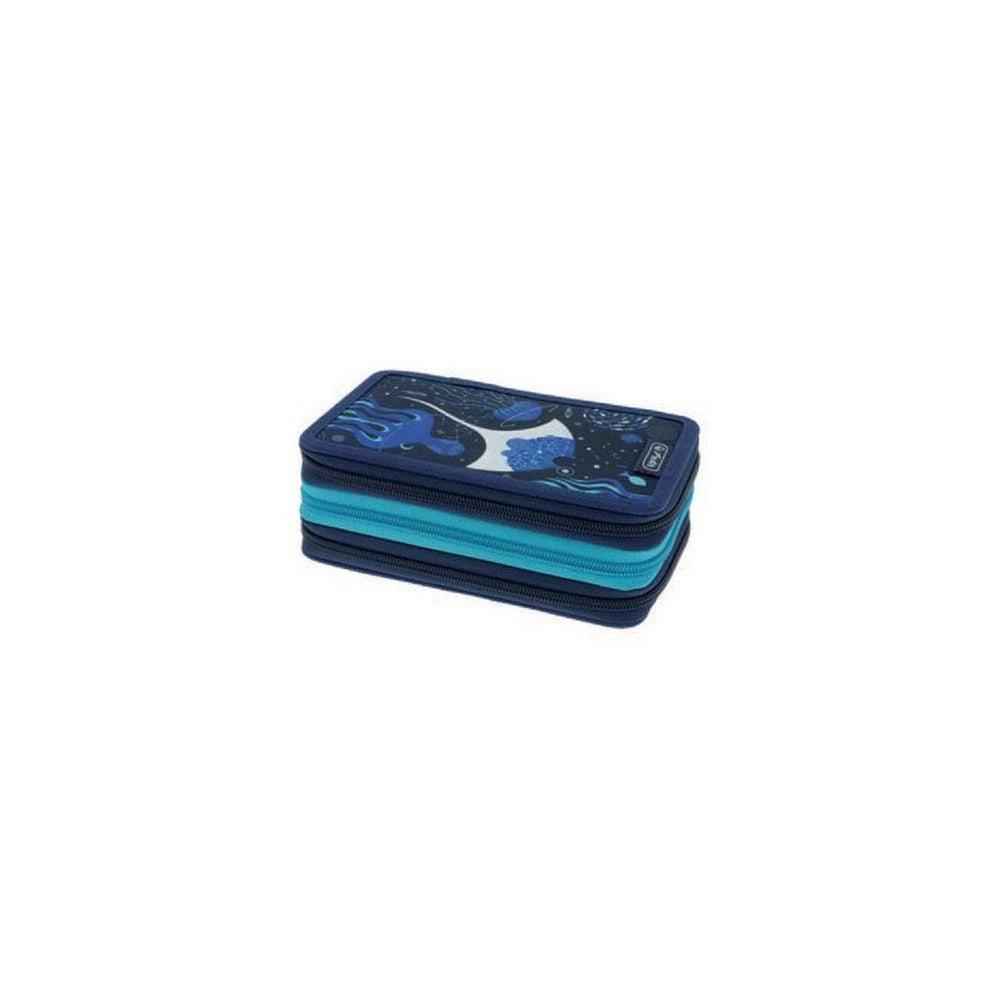 herlitz Étui scolaire TriCase "Deep Ocean", 31 pièces