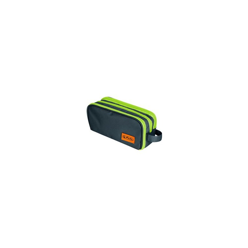 herlitz Doppel-Schlamper-Etui Neon uni oak/kiwi