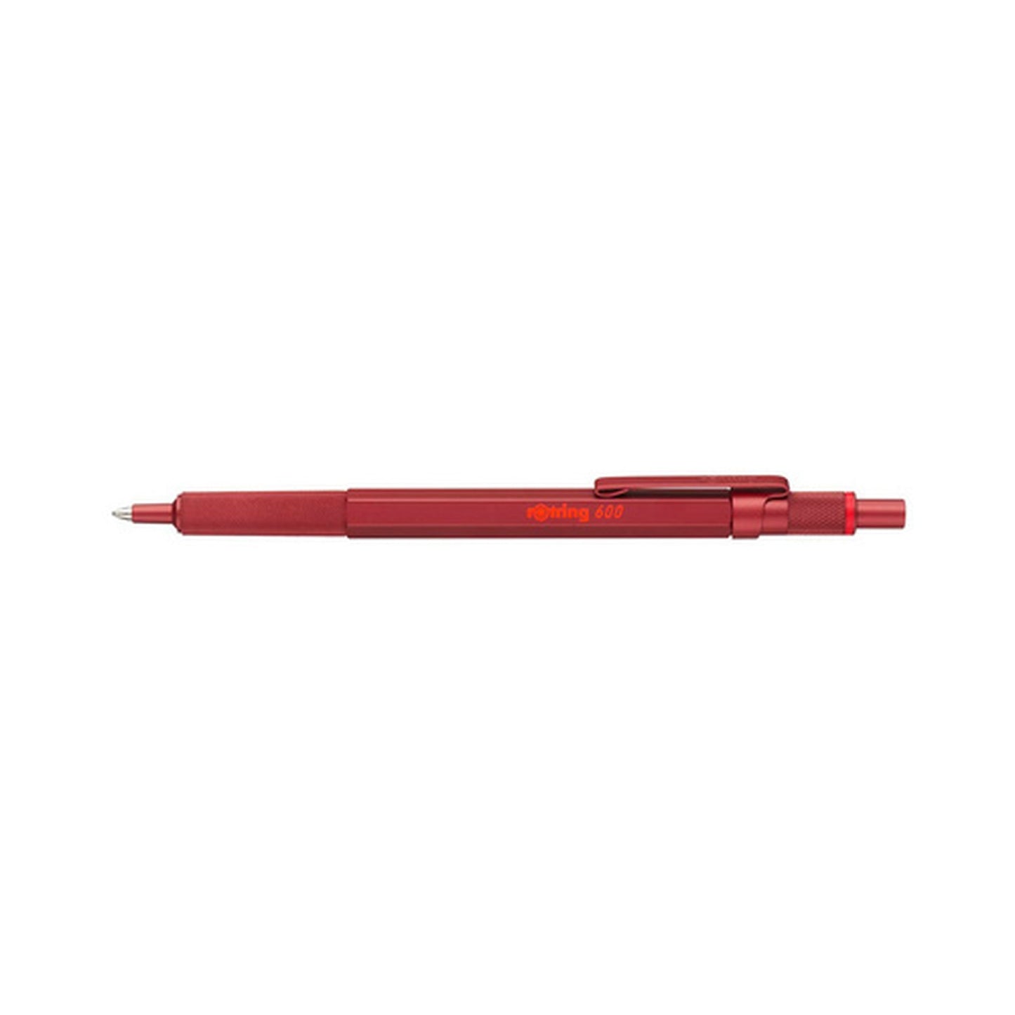rotring Stylo à bille rétractable 600, rouge métallique