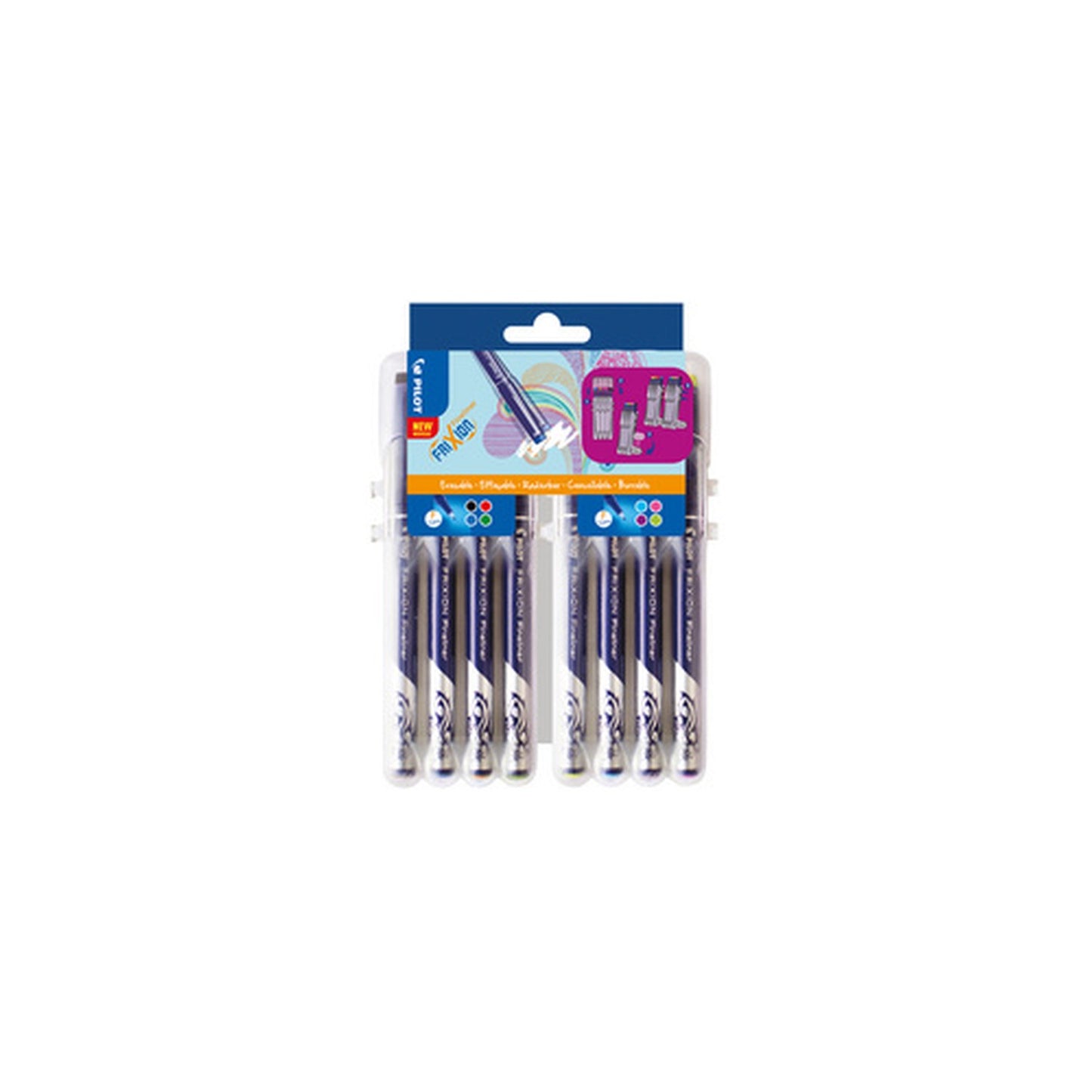 PILOT Stylo feutre Fineliner FRIXION EVOLUTIVE SET, étui 8
