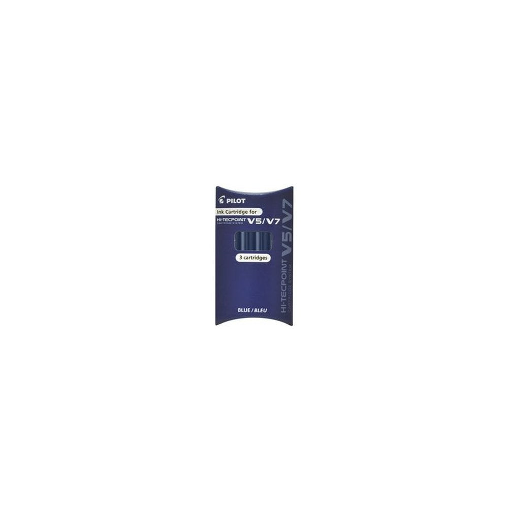 PILOT Cartouches d'encre pour Stylo roller V5/V7, bleu