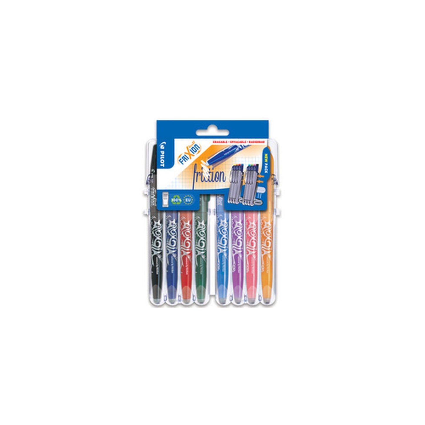 PILOT Stylo roller FRIXION BALL 07 Set2Go, étui de 8