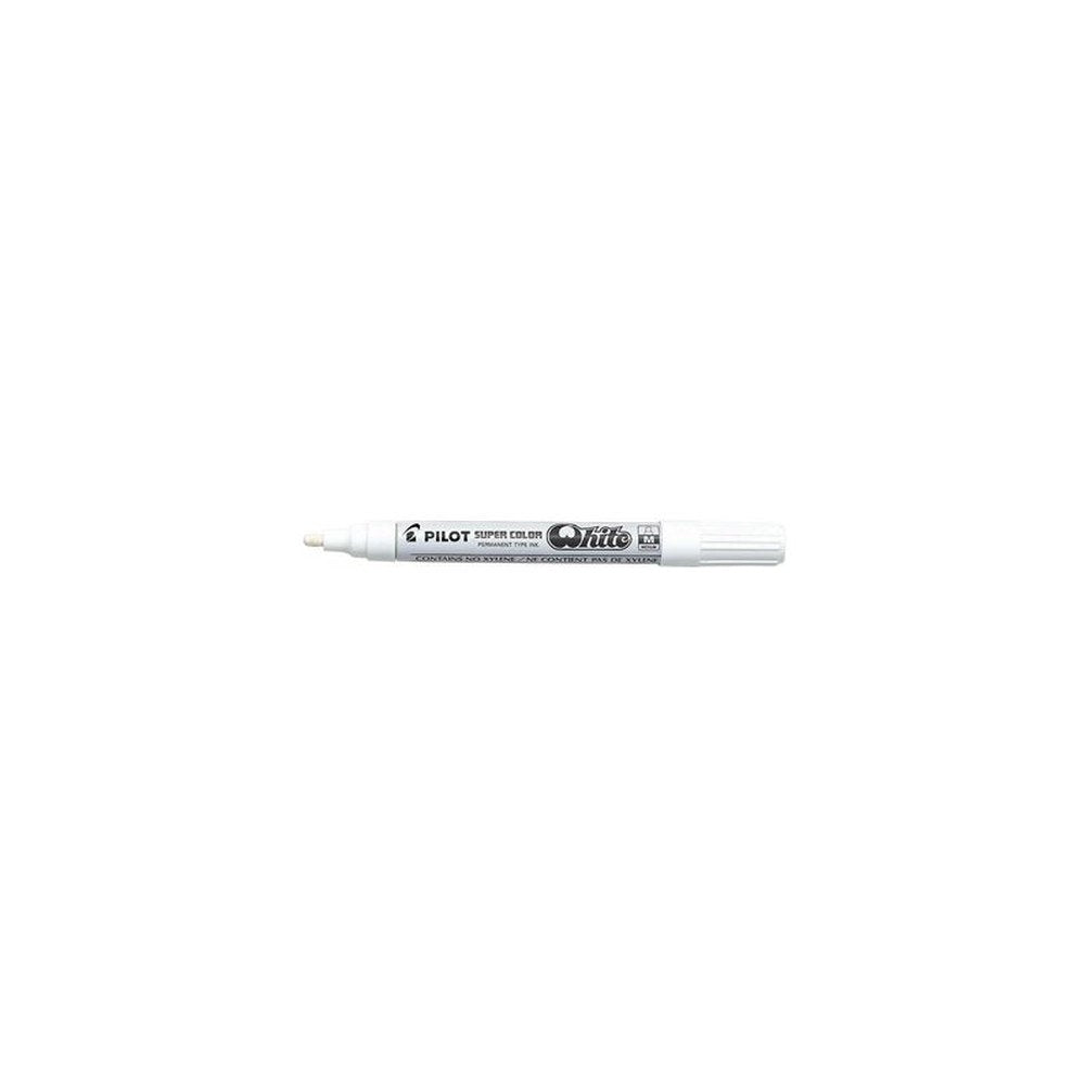 PILOT Marqueur permanent SUPER COLOR, extra fin, blanc