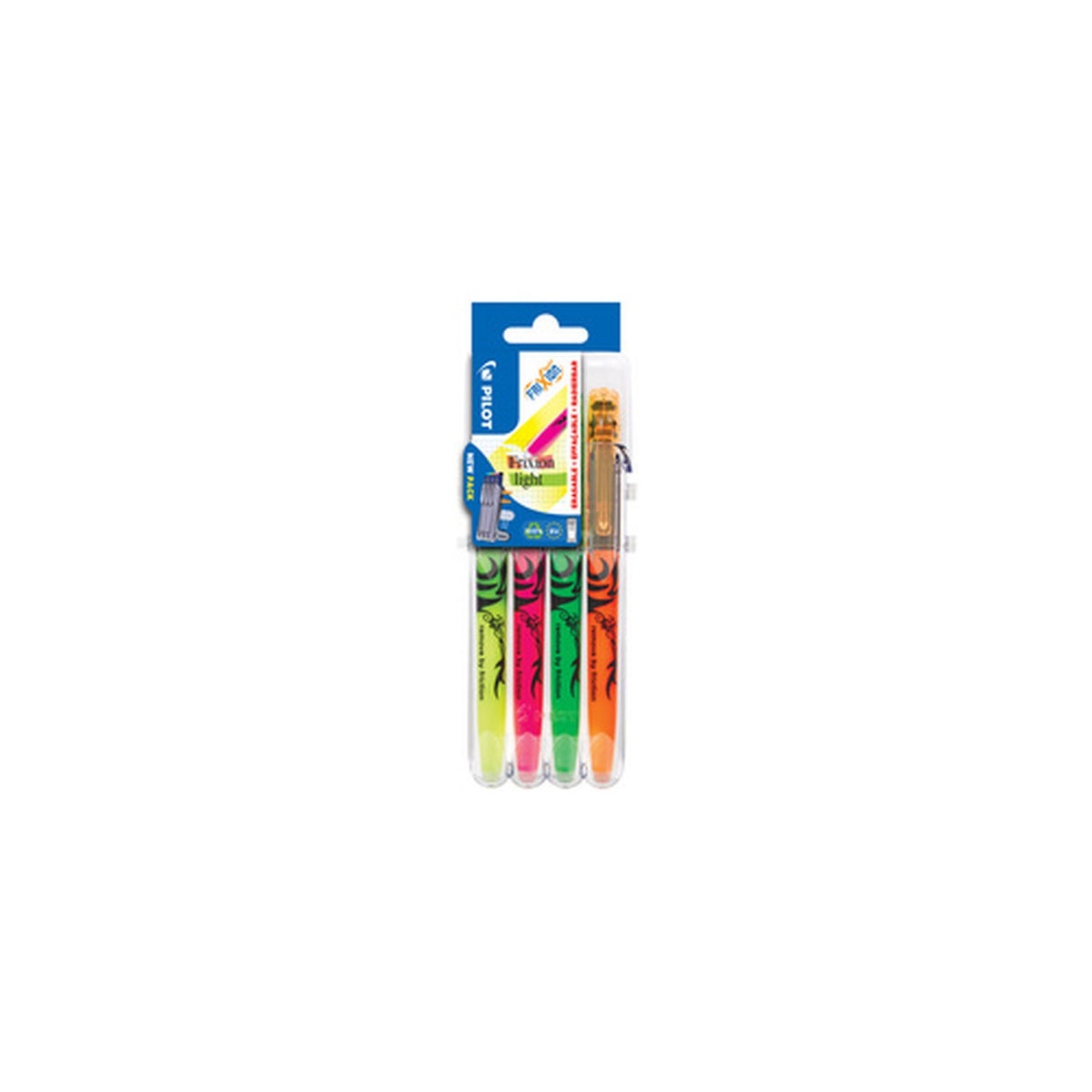 PILOT Surligneur FRIXION light Set2Go, étui de 4