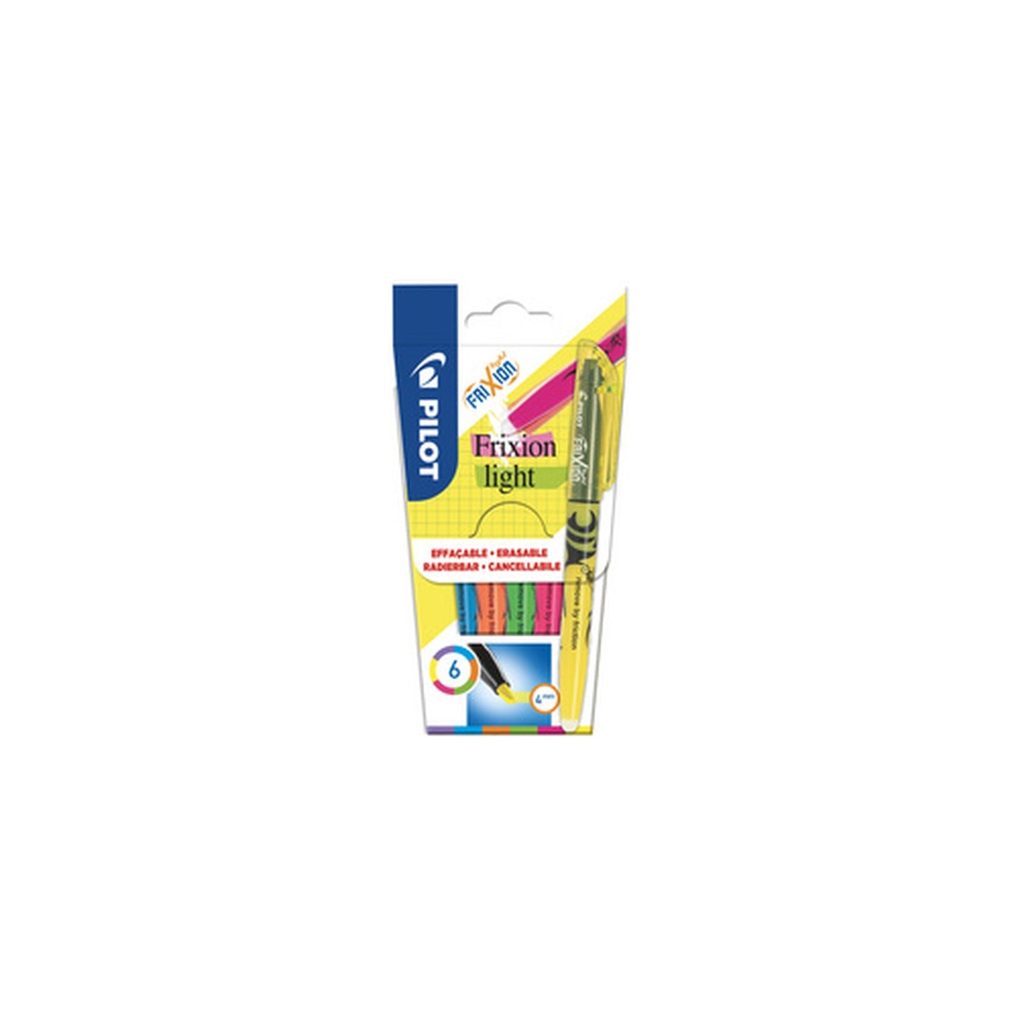 PILOT Surligneur FRIXION light, étui de 6