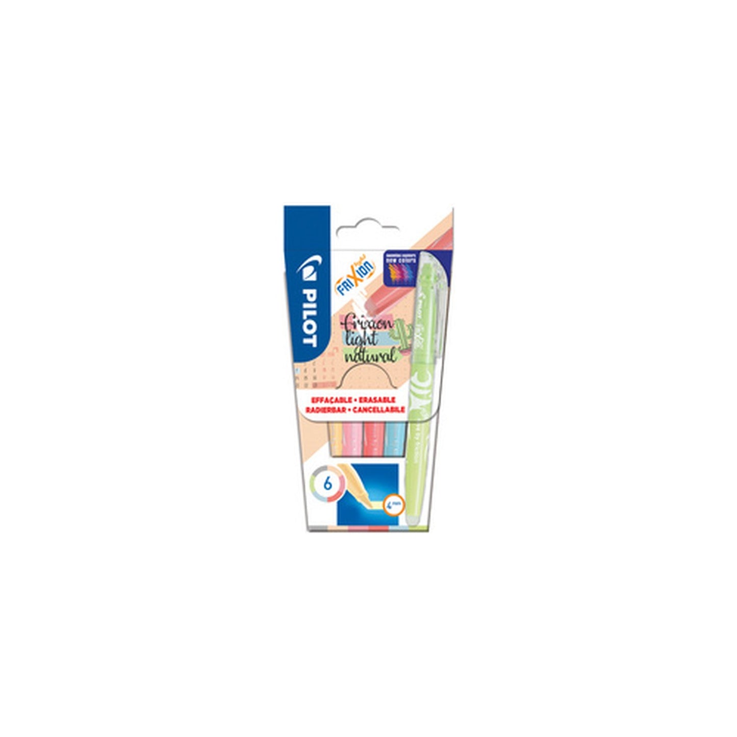 PILOT Surligneur FRIXION light Natural, étui de 6