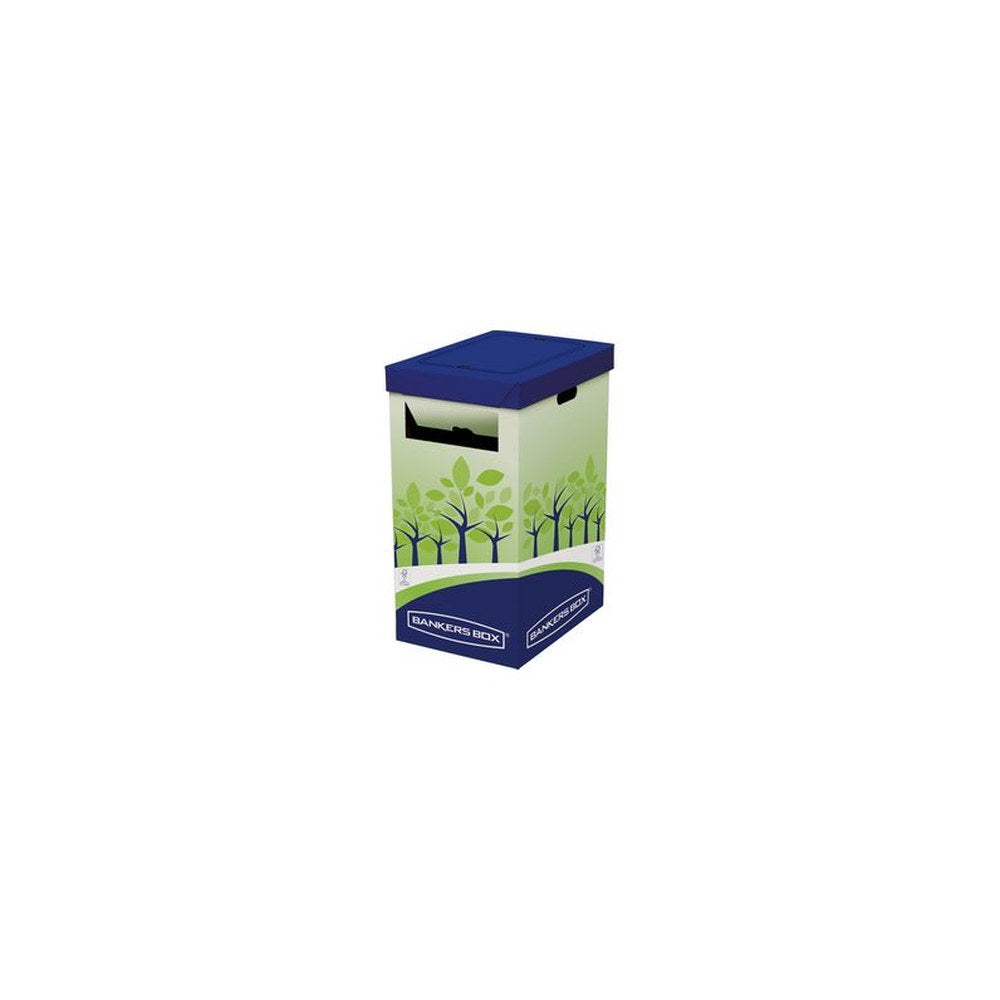 Fellowes BANKERS BOX Collecteur de recyclage, vert/bleu x2
