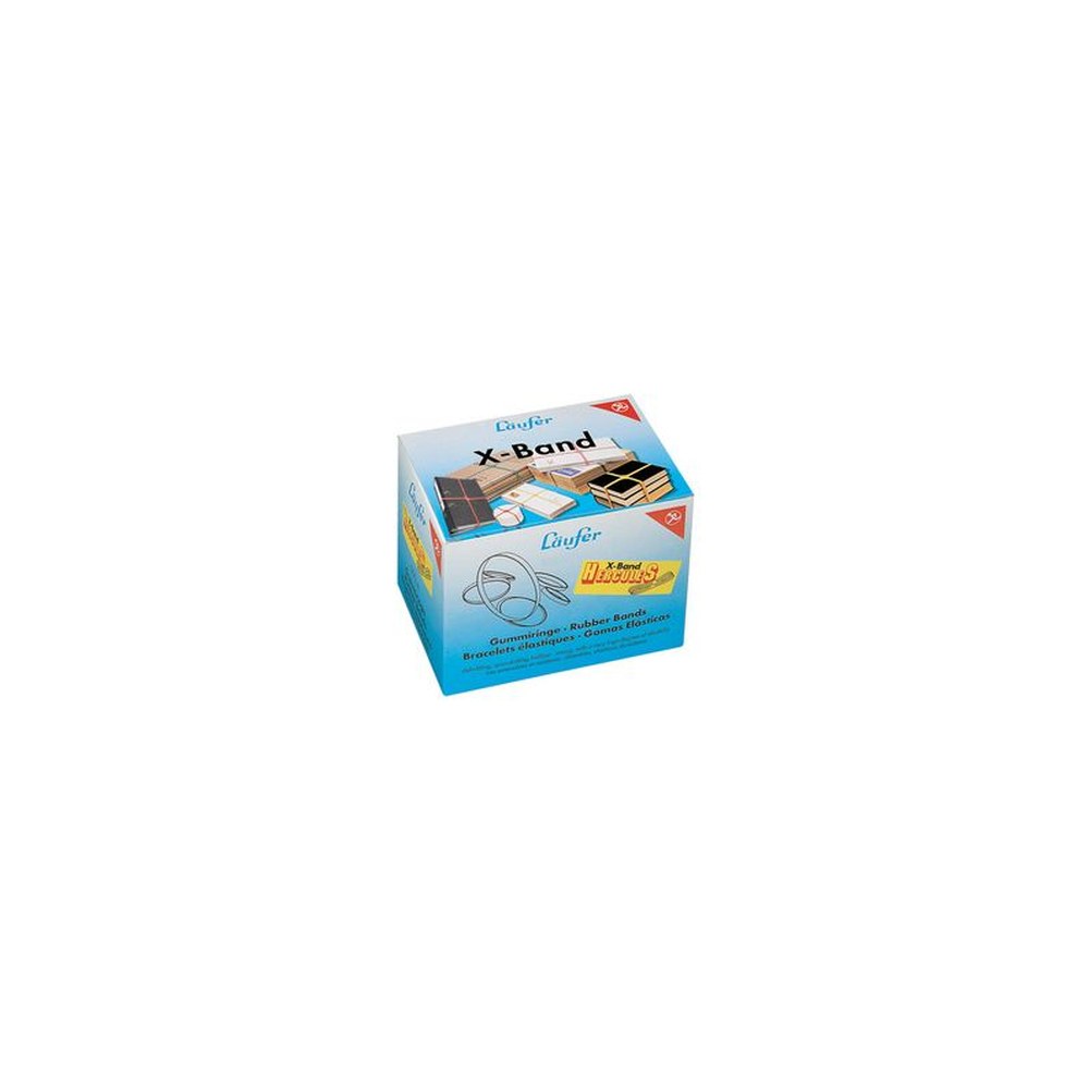 Läufer Elastiques en X dans un carton - 500 g, 250 x 25 mm,