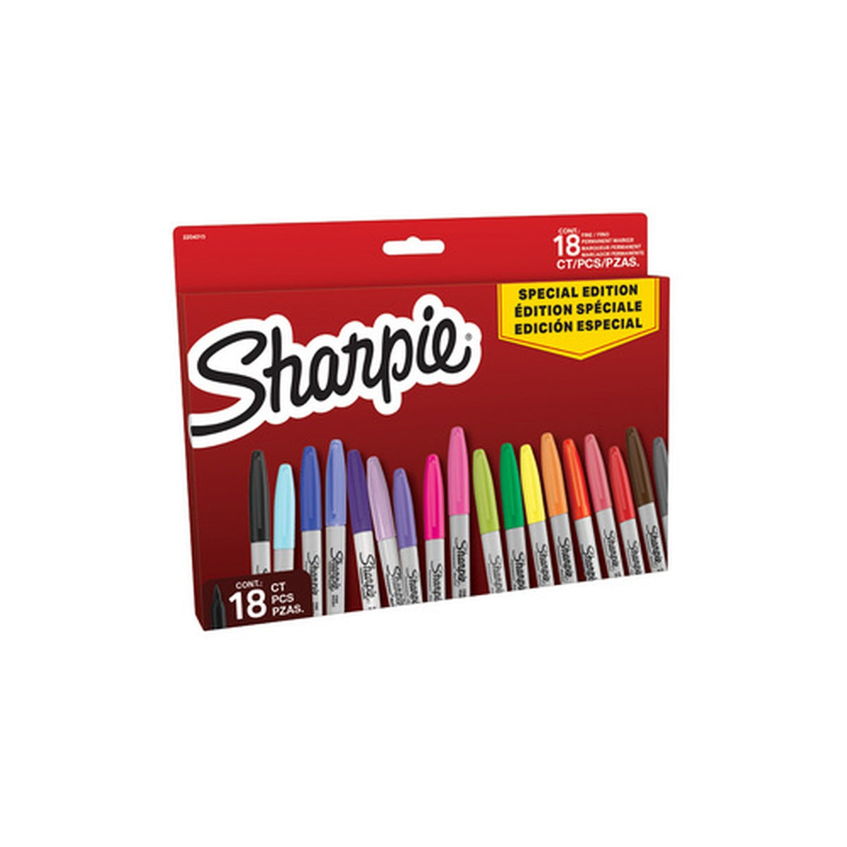 Sharpie Marqueur permanent FINE, BIG PACK de 18 "Red"