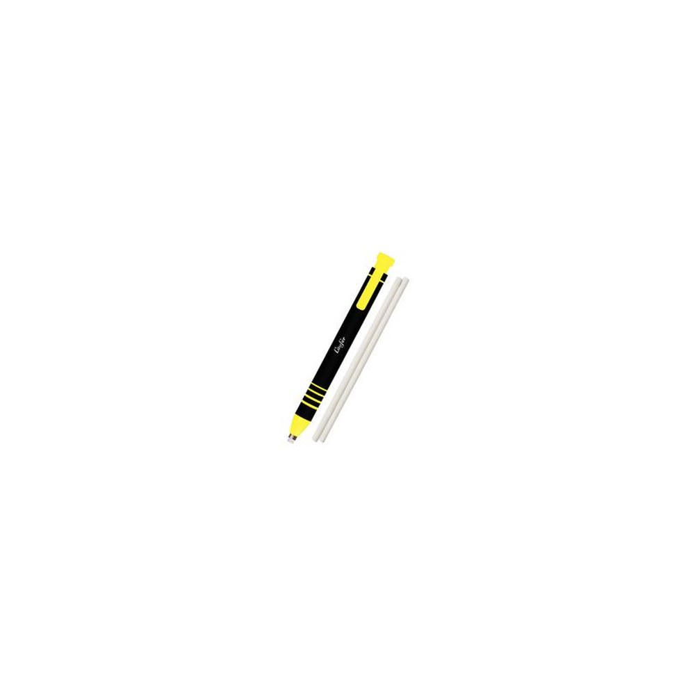 Läufer Stylo-gomme en plastique, 2 gommes de rechange, jaune