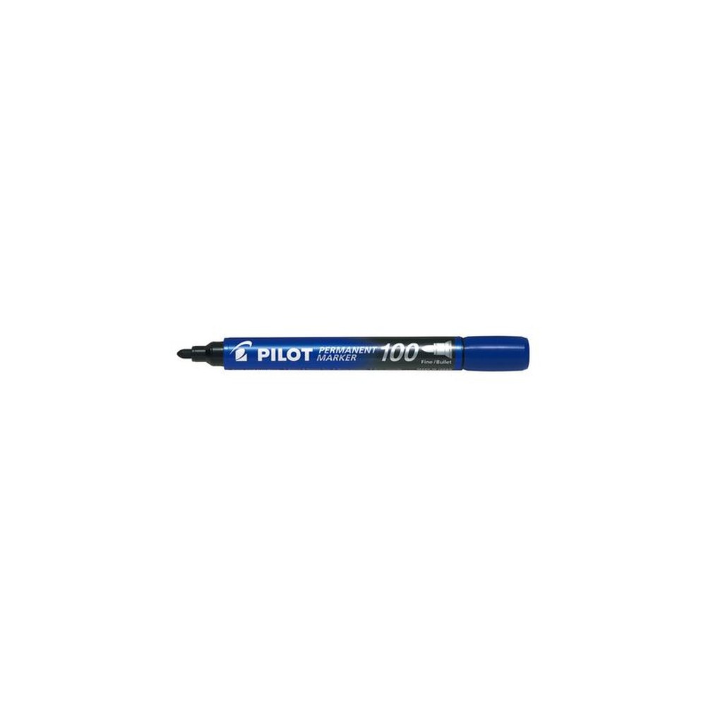 PILOT Marqueur permanent 100, pointe ogive, bleu