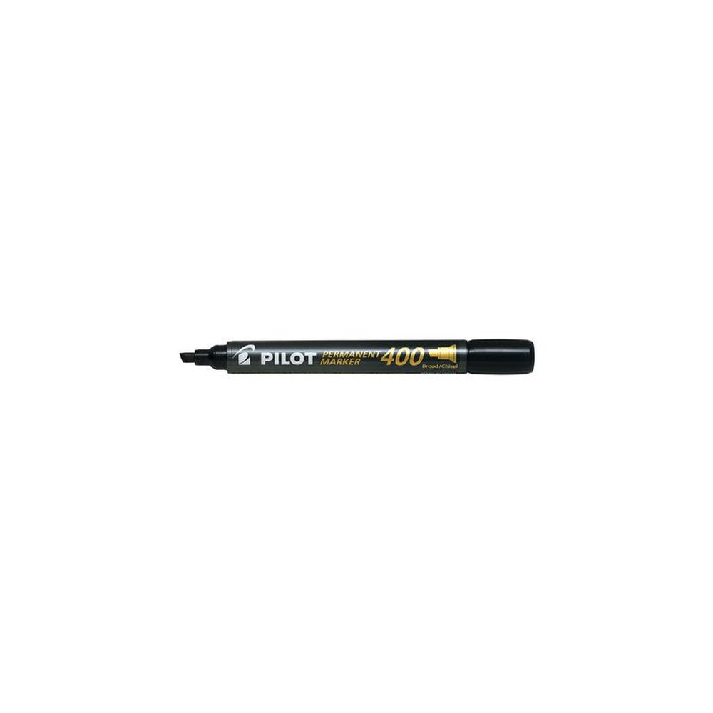 PILOT Marqueur permanent 400, pointe biseautée, noir