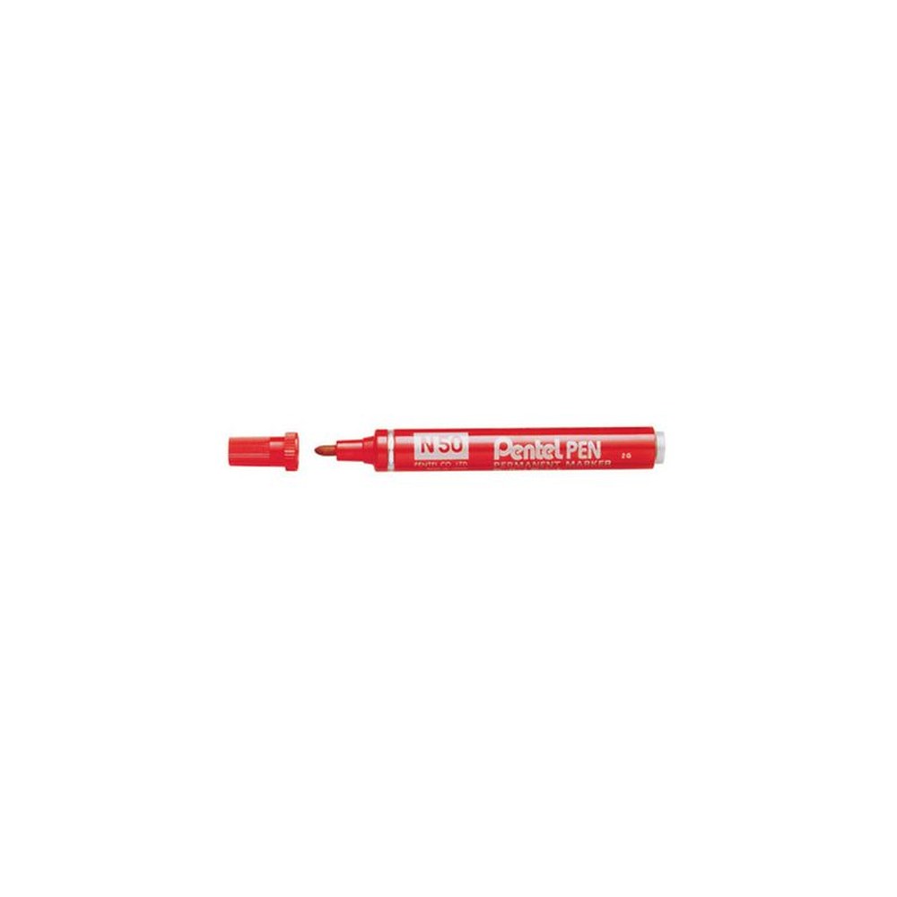 Pentel Marqueur permanent Pentel PEN N50, rouge