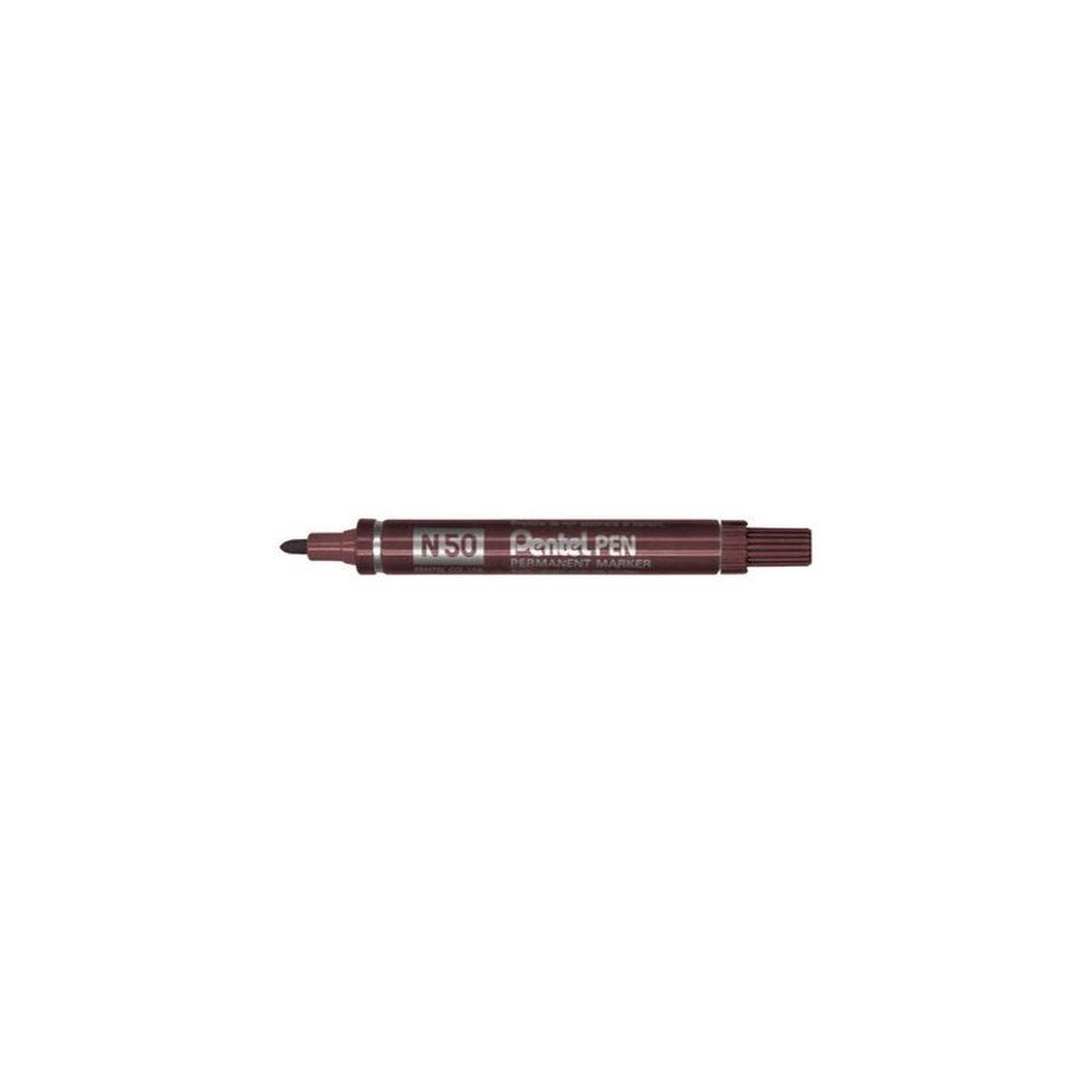 Pentel Marqueur permanent Pentel PEN N50, marron