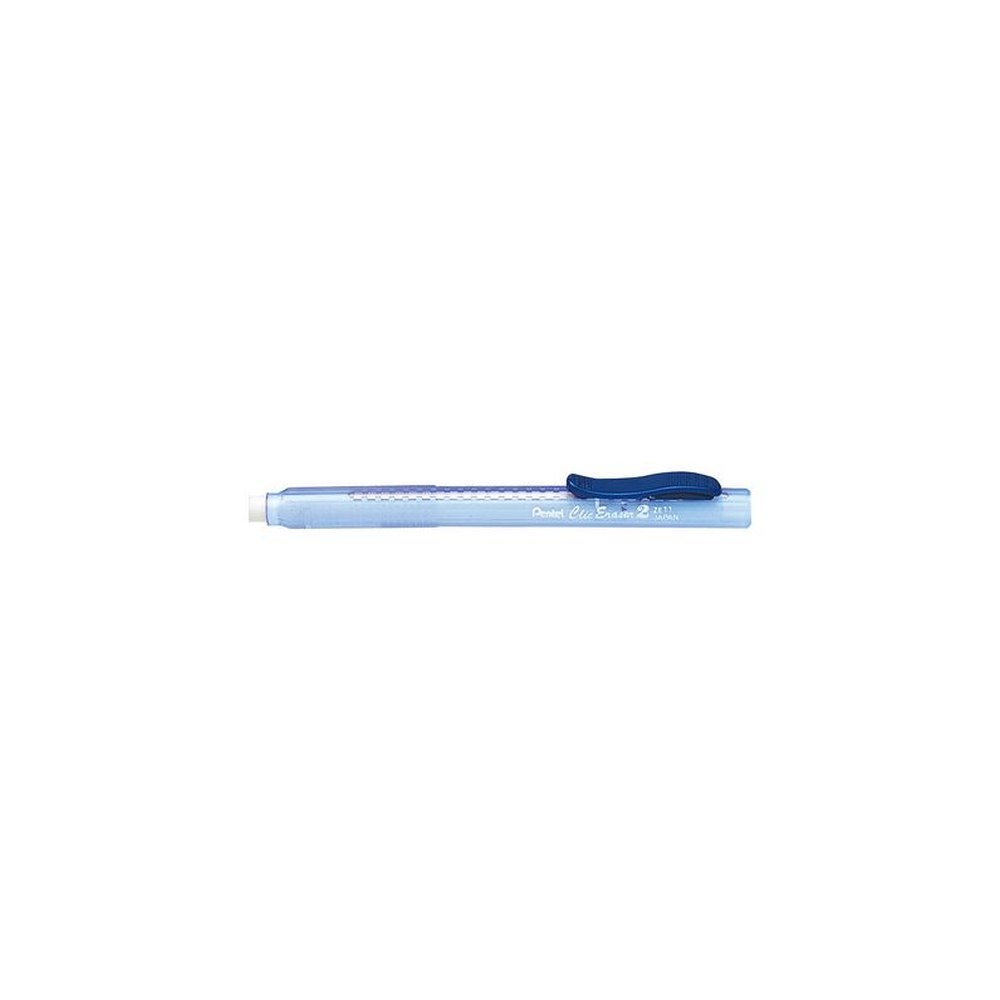 Pentel Stylo-gomme ClicEraser2 ZE11T, bleu-transparent