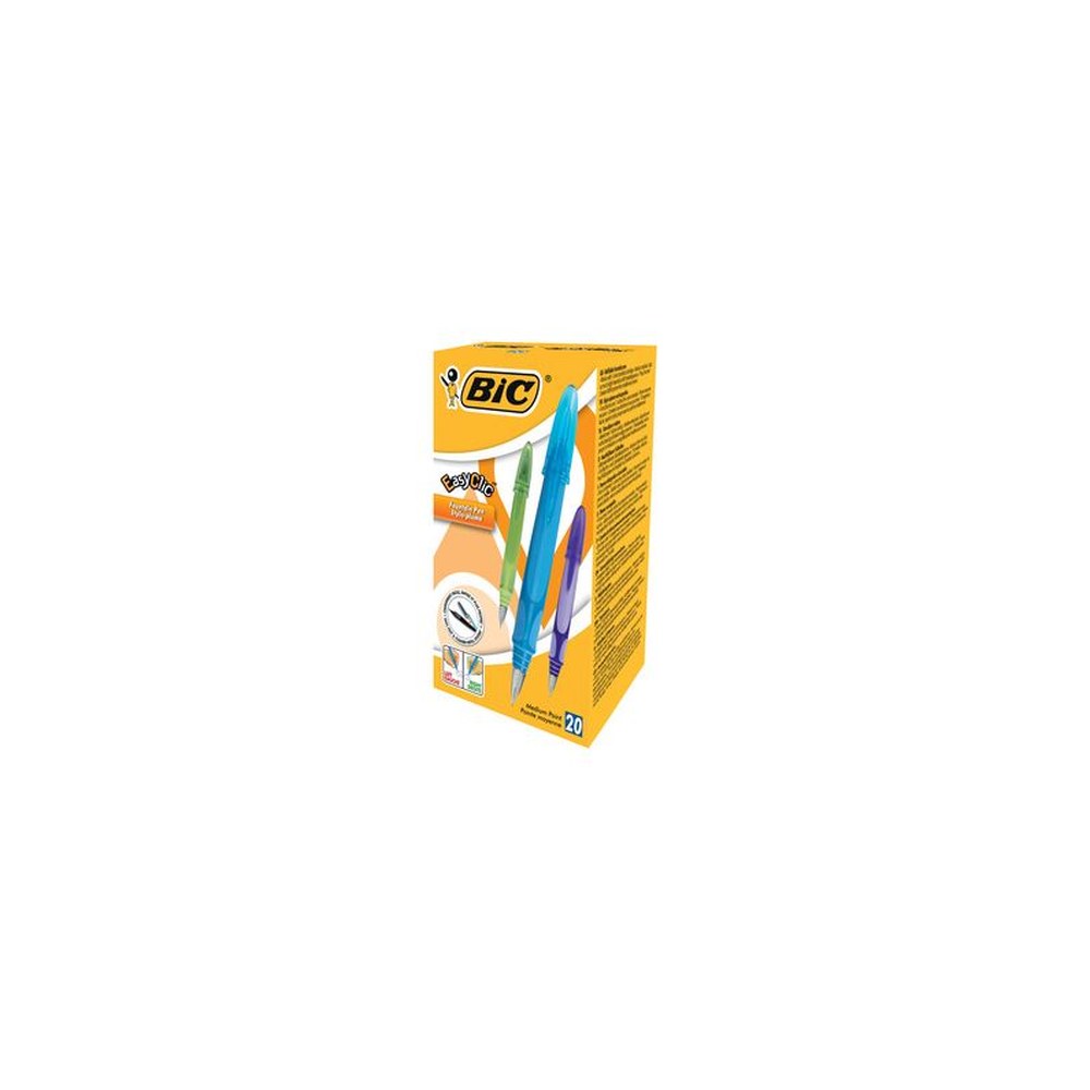 BIC Stylo plume Easy Clic, taille de plume: M, boîte de 20