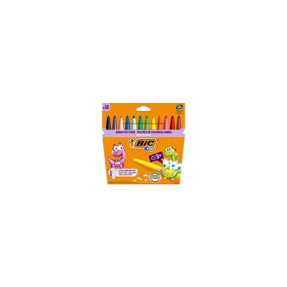 BIC KIDS Feutre Visacolor XL ecolutions, étui carton de 12