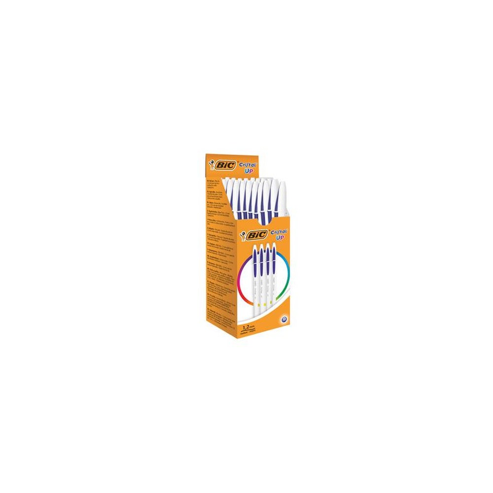 BIC Stylo à bille Cristal Up, 20 pièces, bleu
