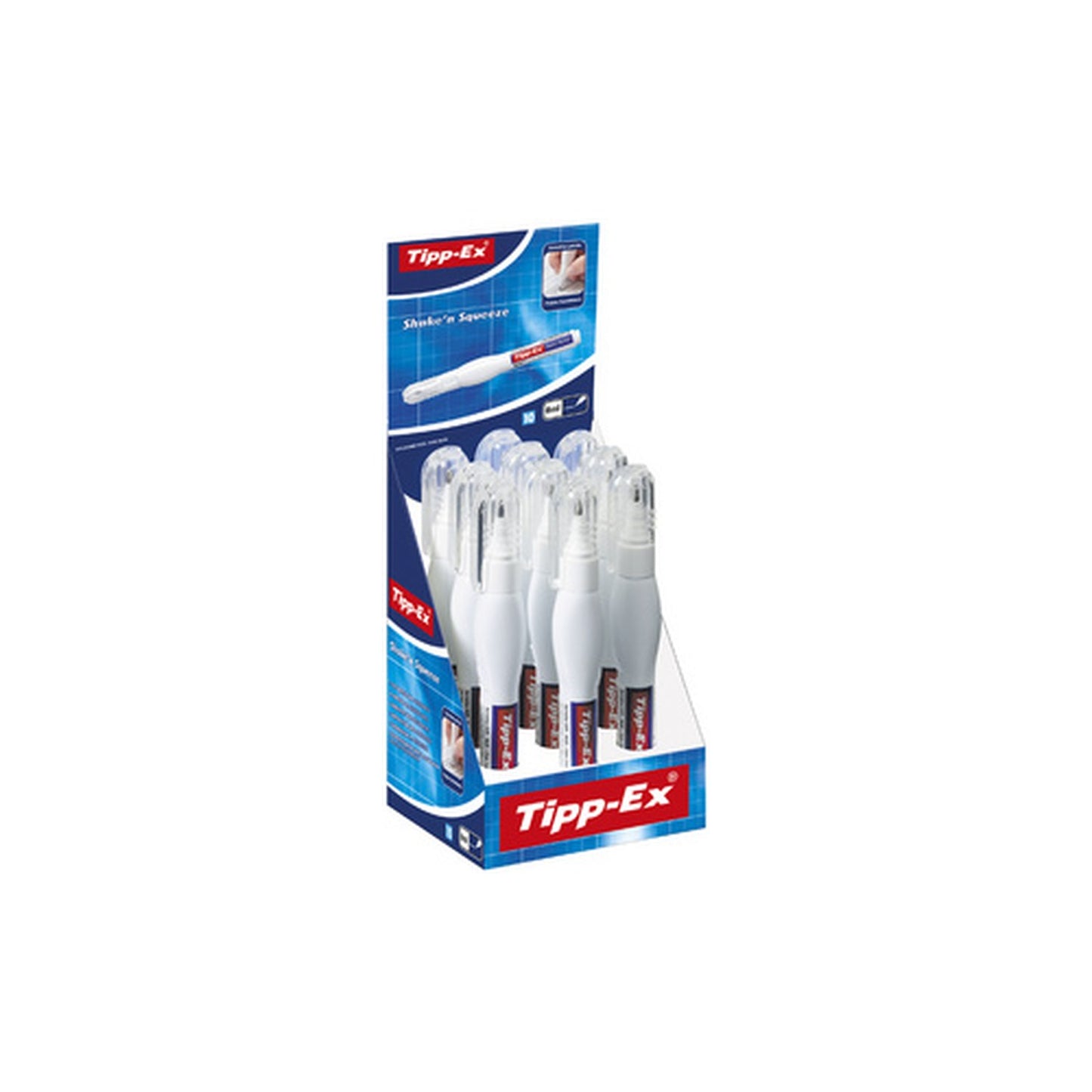 Tipp-Ex Stylo correcteur "Shake'n Squeeze", blanc x10