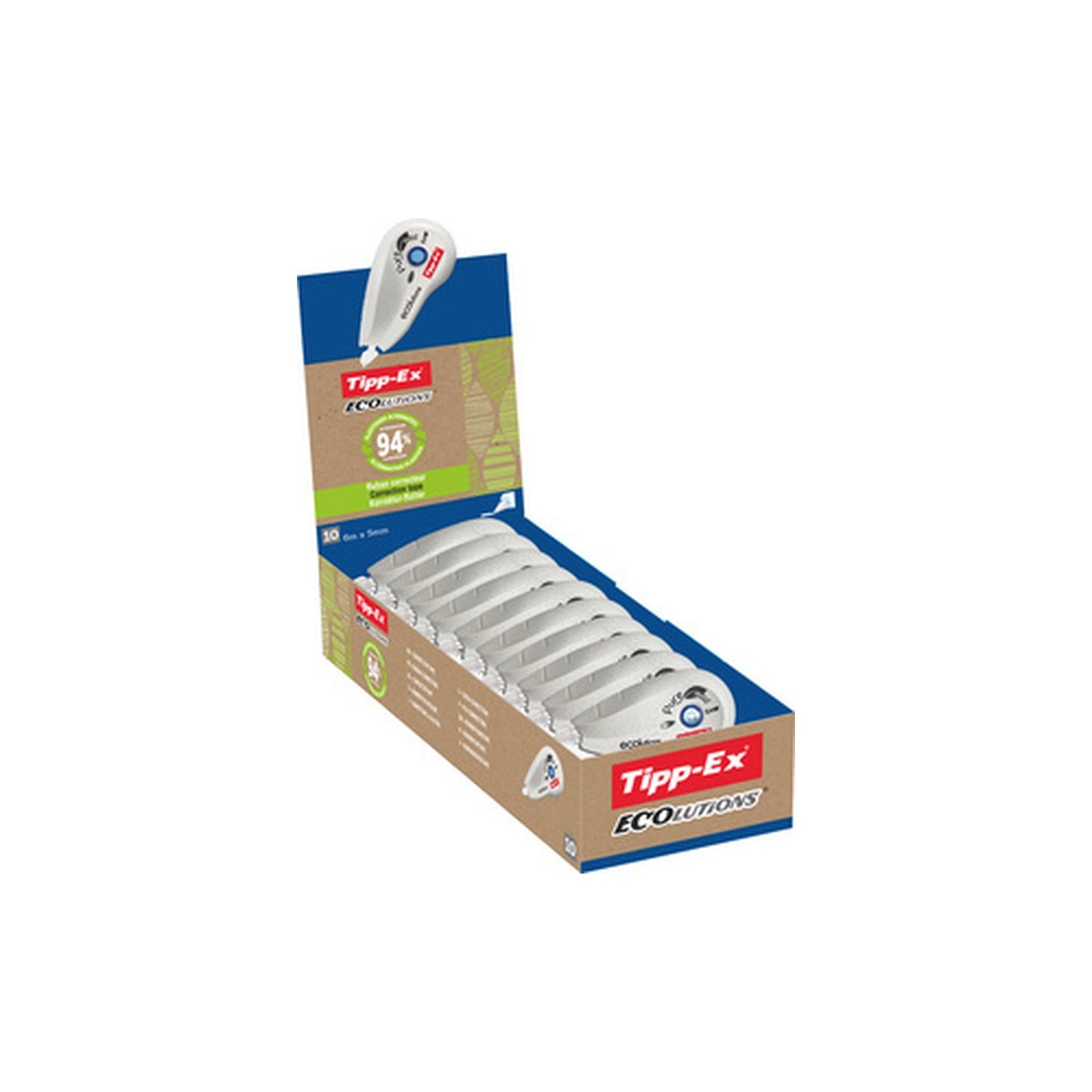 Tipp-Ex Roller correcteur "ecolutions Pure Mini", présentoir x10