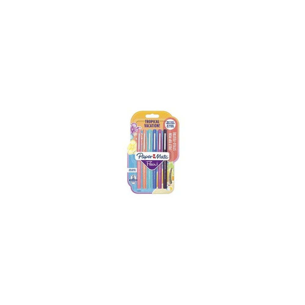 Paper:Mate Stylo feutre Flair TROPICAL VACATION, blister x6