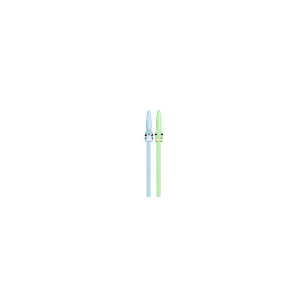 BIC Stylo à bille Cristal Pastel Figurines, bleu & vert