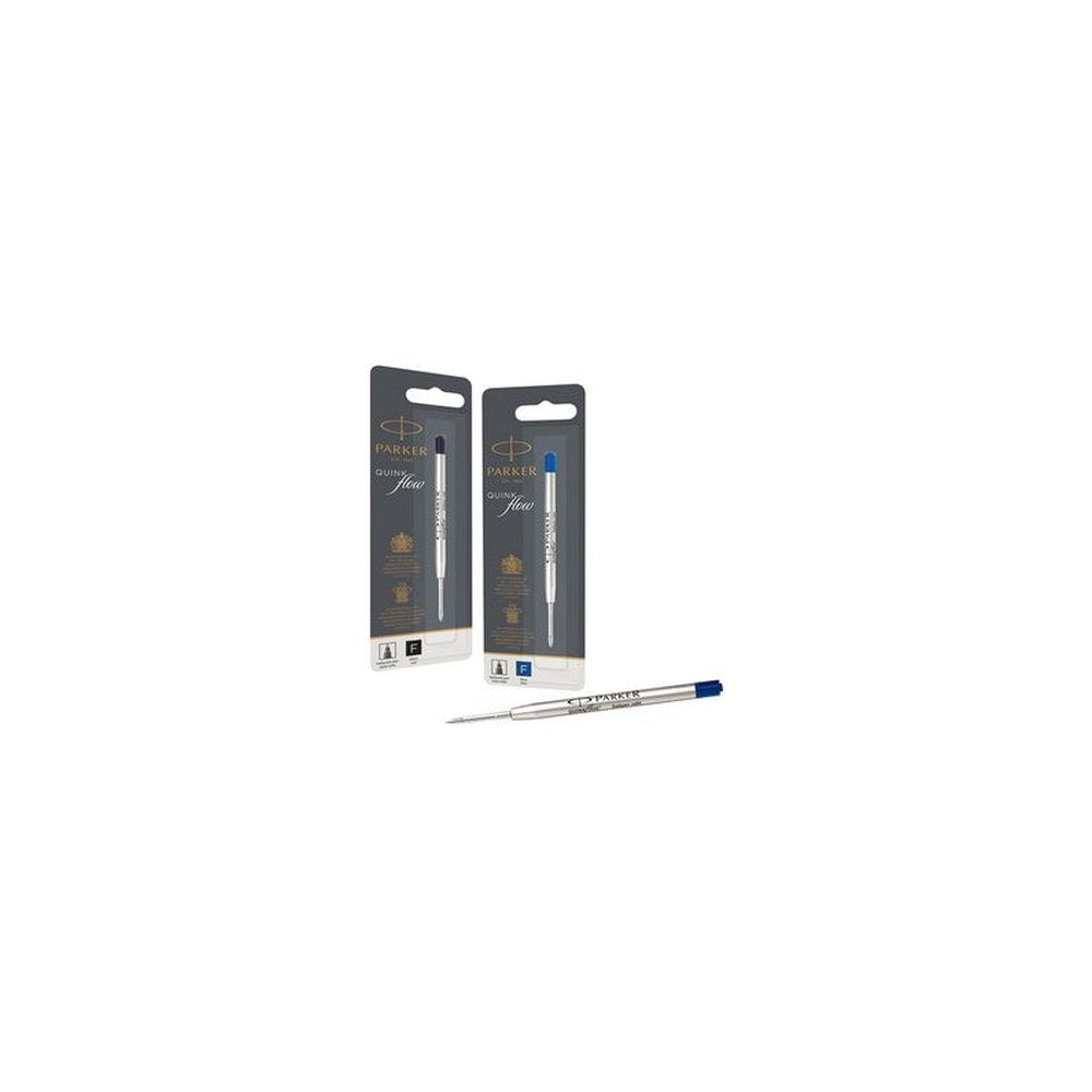 PARKER Recharge pour stylo QUINKflow, F, blister, bleu