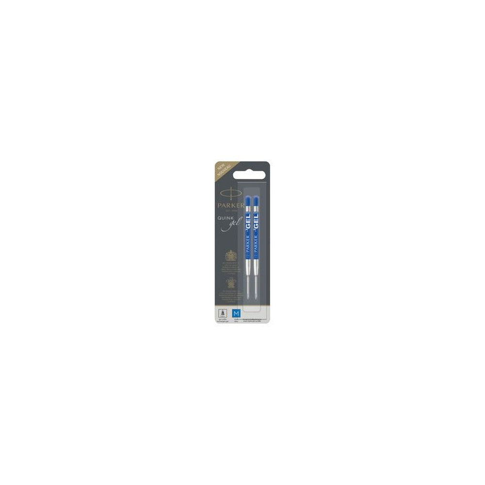 PARKER Recharge QUINK gel, tracé: M, blister de 2, bleu