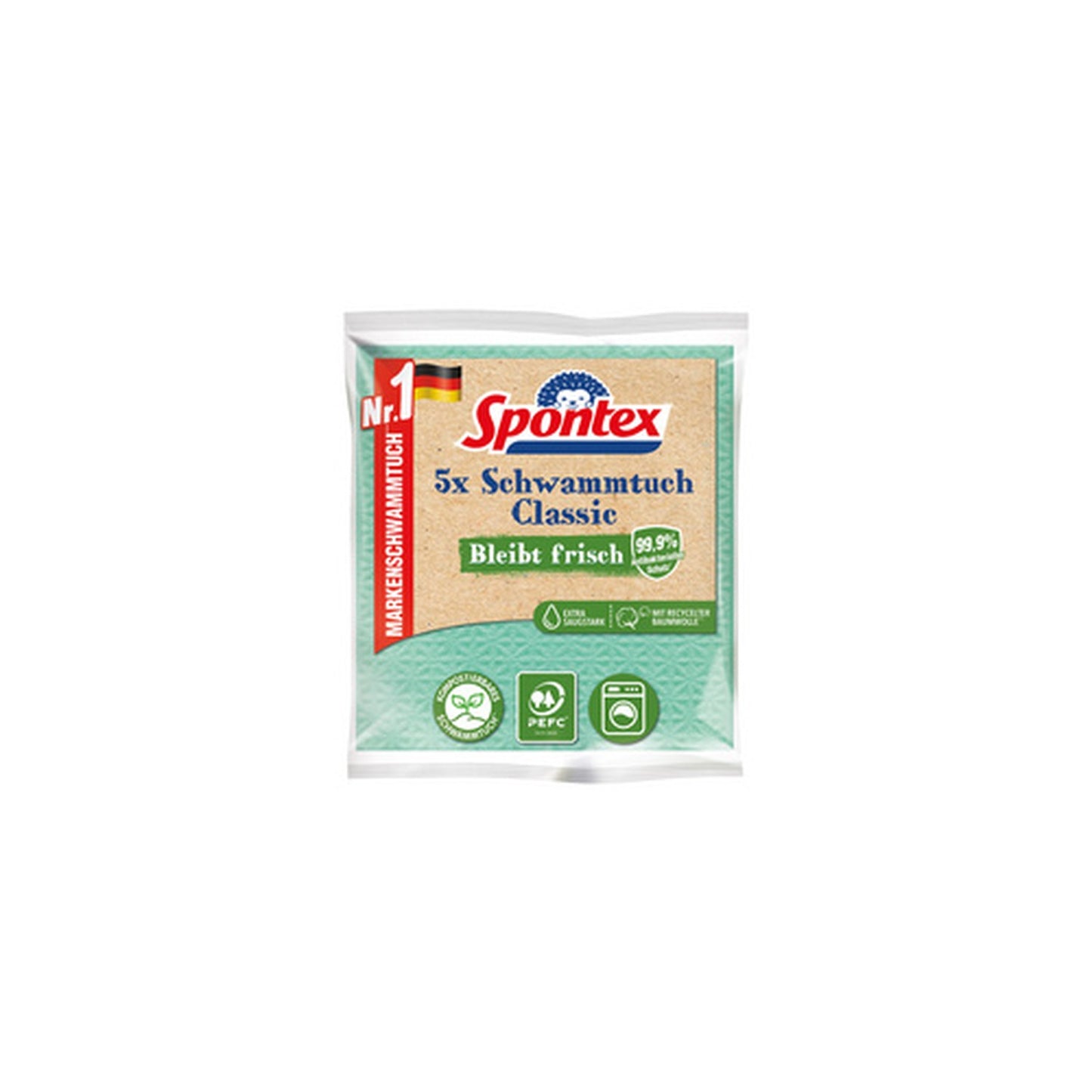 Spontex Chiffon-éponge Classic, pack de 5