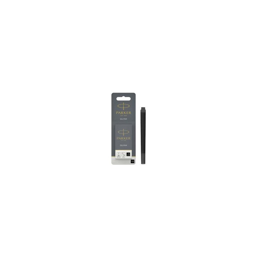 PARKER Cartouche d'encre longue QUINK, en blister, noir