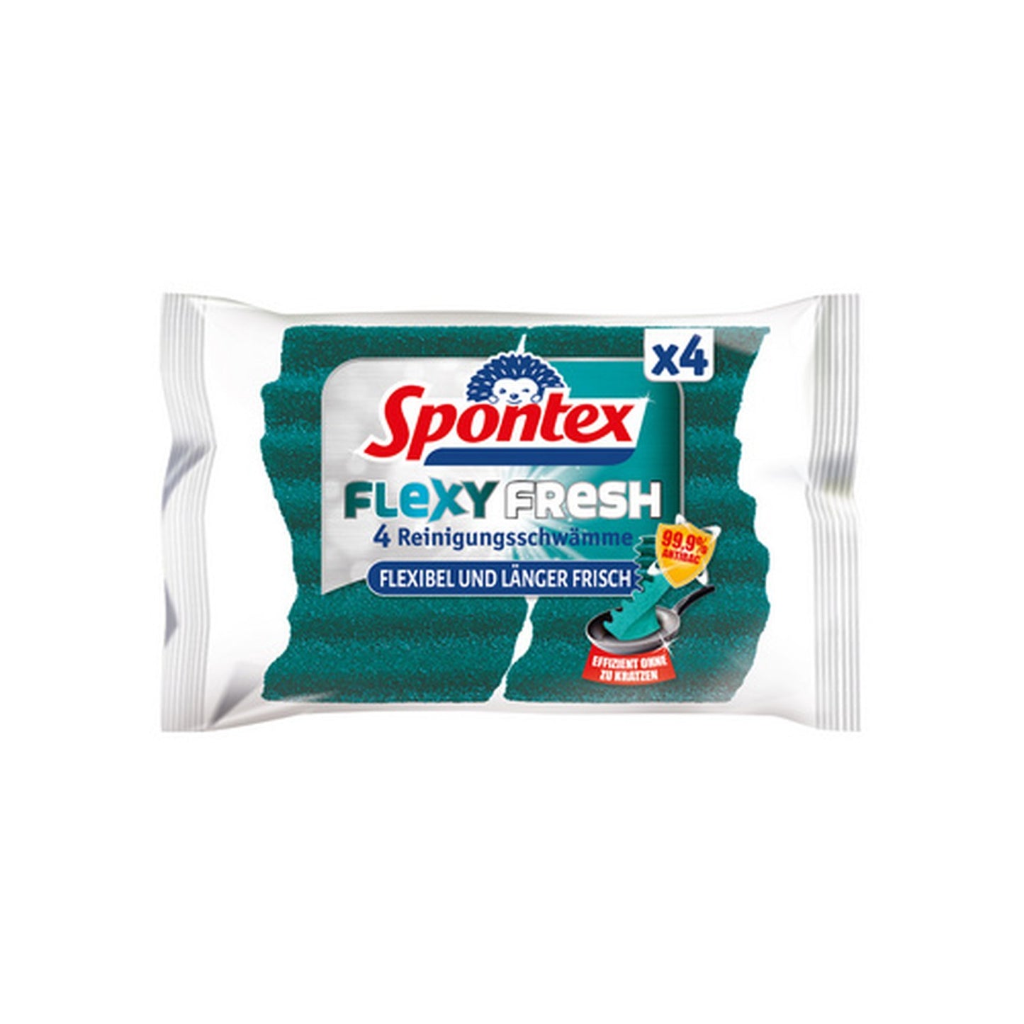 Spontex Éponge Flexy Fresh, pack de 4