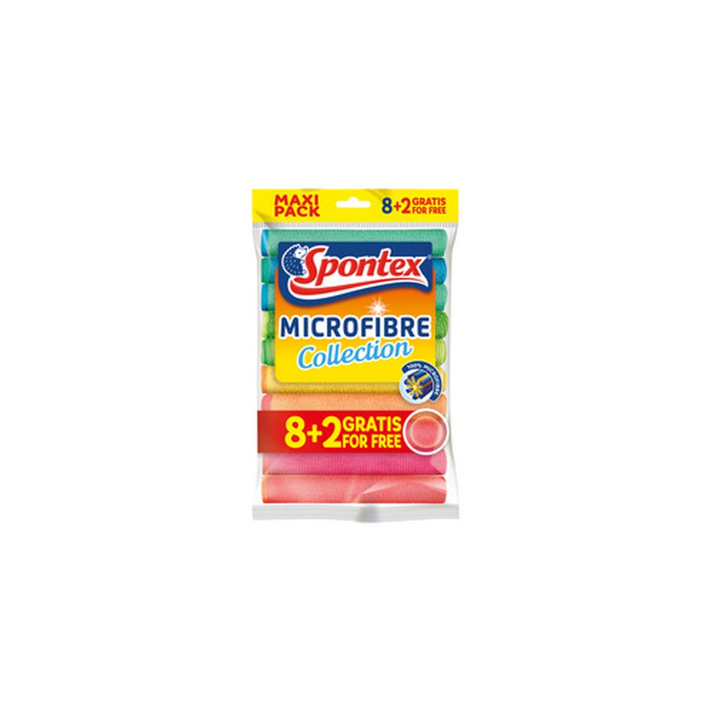 Spontex Chiffon microfibre Collection, 8+2 GRATUIT